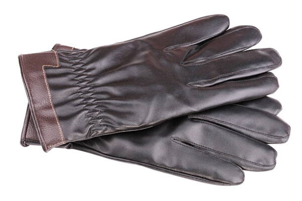 Leather gloves isolated