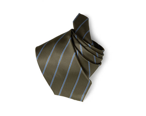 Tie wrapped in white background